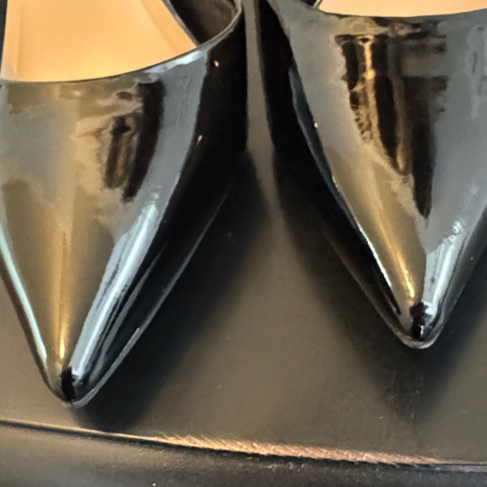 LIKE NEW INC International Concepts Black Heels with Silver Embellishments! 🎉 - Picture 6 of 11